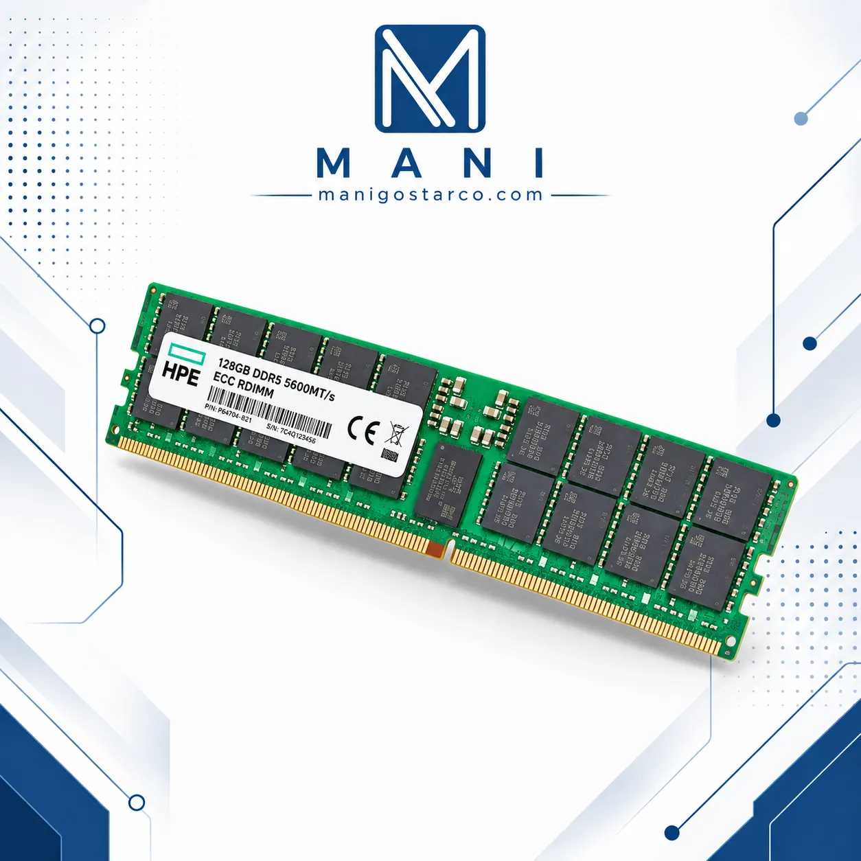 رم سرور HP 128GB DDR5 5600MTs ECC RDIMM رم سرور HP 128GB DDR5 5600MTs ECC RDIMM