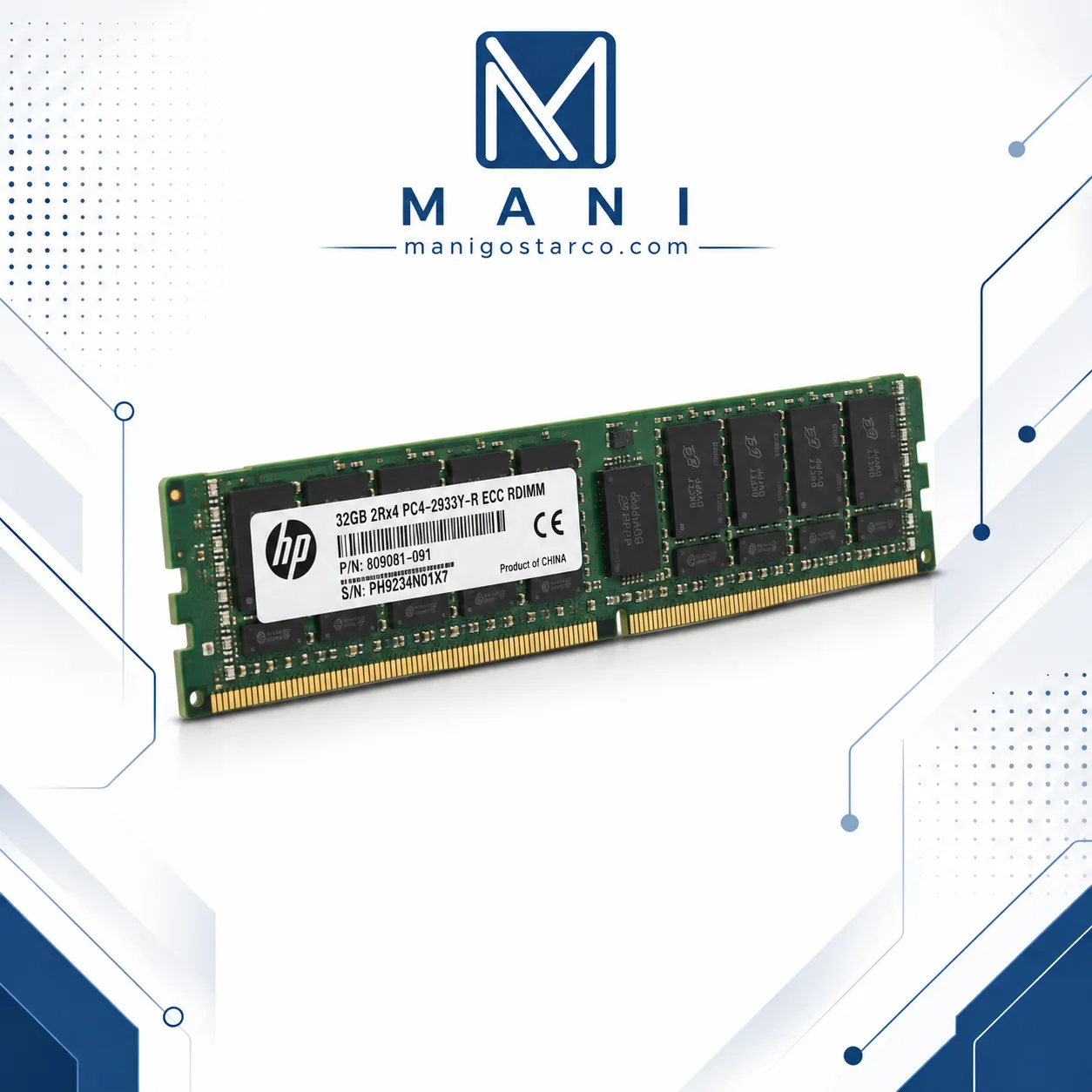 رم سرور HP 32GB DDR4 2933MHz ECC RDIMM رم سرور HP 32GB DDR4 2933MHz ECC RDIMM