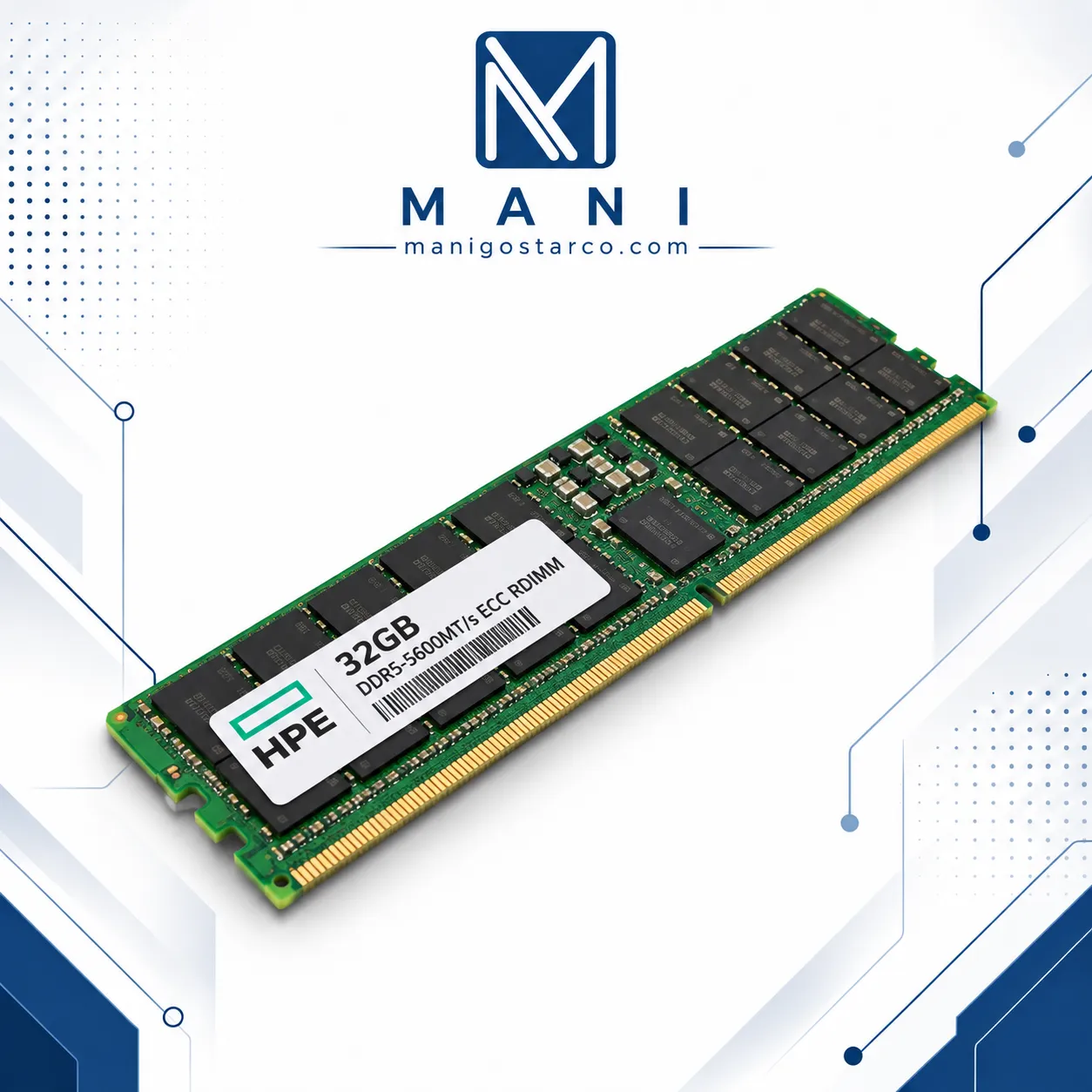 رم سرور HP 32GB DDR5 5600MTs ECC RDIMM رم سرور HP 32GB DDR5 5600MTs ECC RDIMM