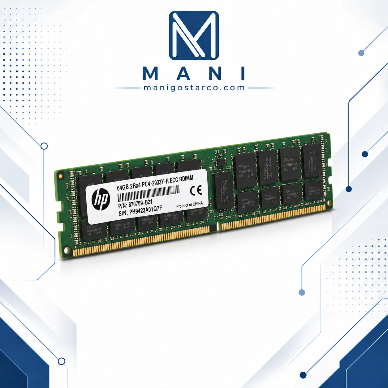 رم سرور HP 64GB DDR4 2933MHz ECC RDIMM رم سرور HP 64GB DDR4 2933MHz ECC RDIMM